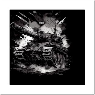 Tank at war. War Machine: A Powerful Tank Design Posters and Art